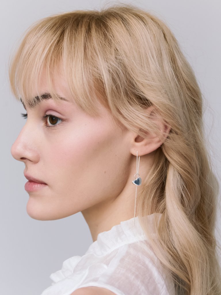 Threader Hearts Earrings