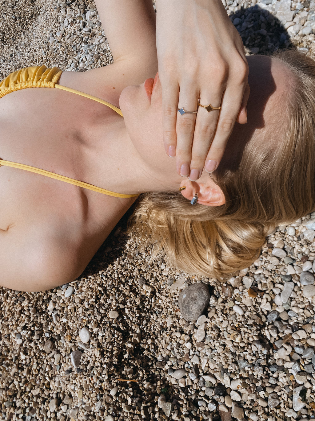 Basic Gold Spark Hoops