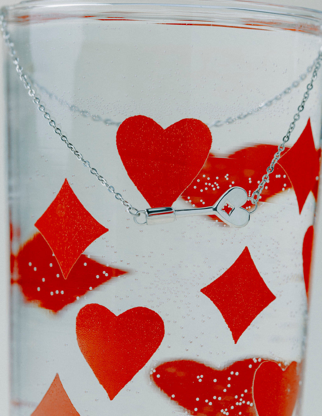 Small hart's key pendant