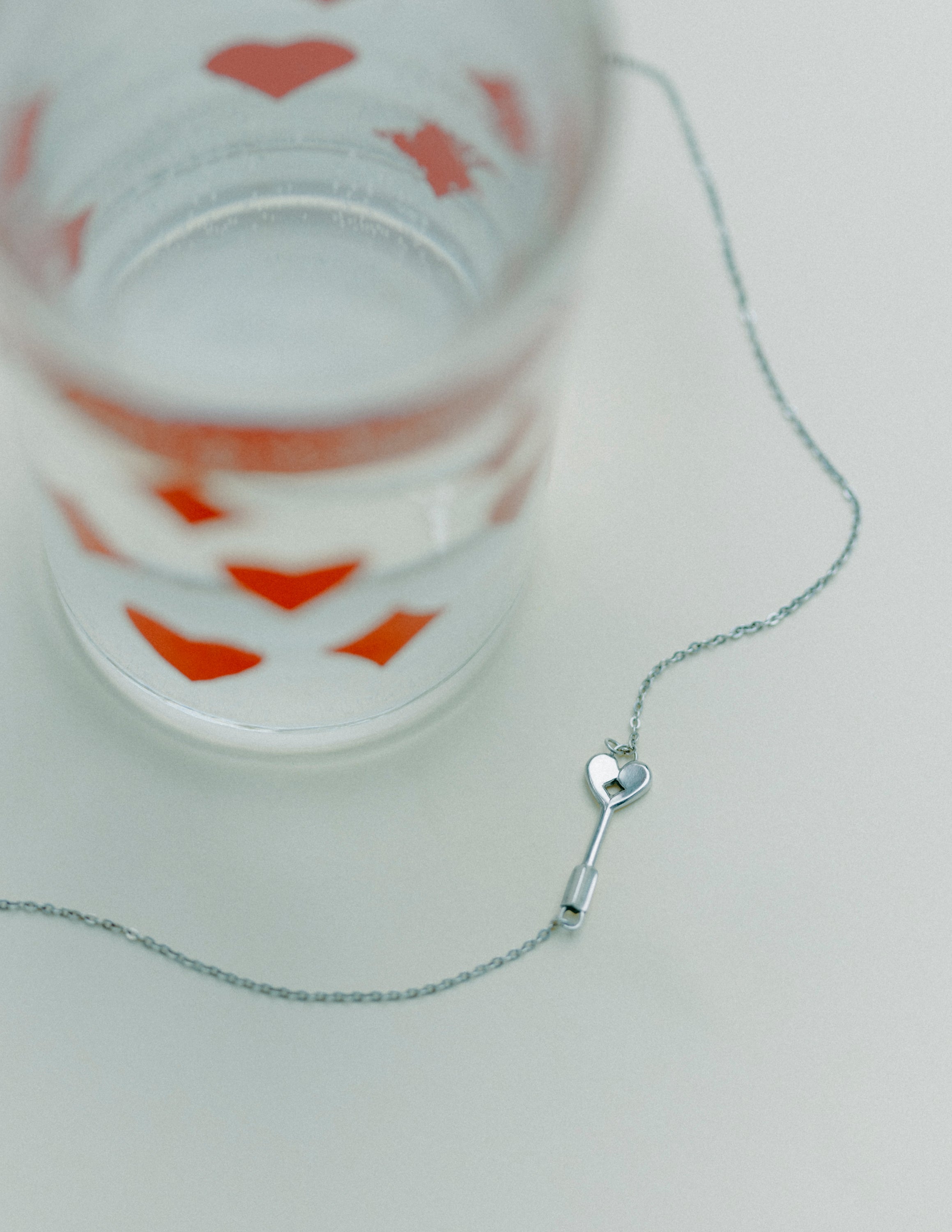 Small hart's key pendant