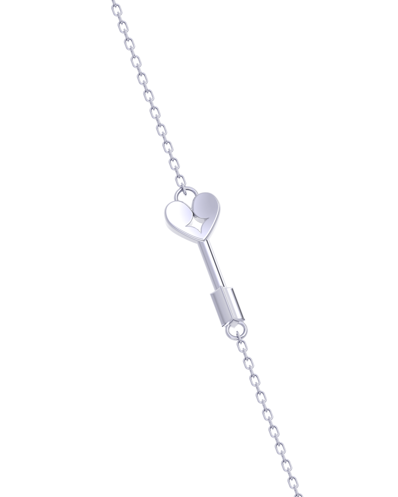 Small hart's key pendant