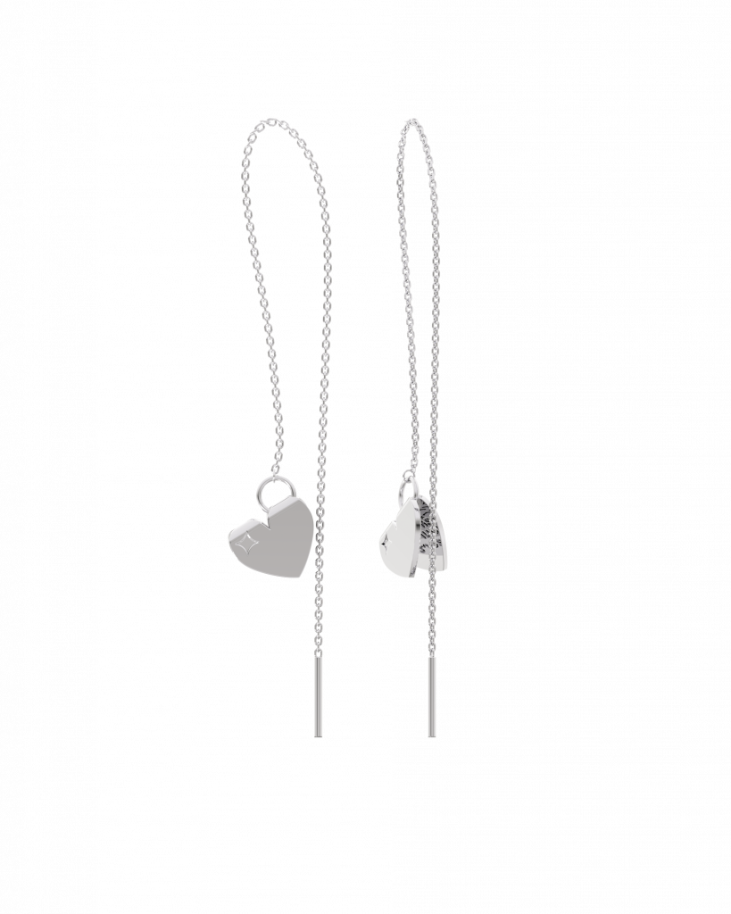 Threader Hearts Earrings