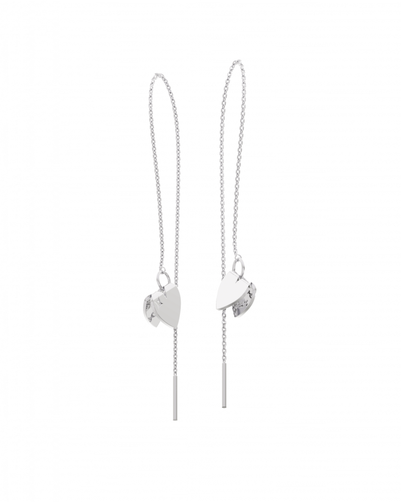 Threader Hearts Earrings