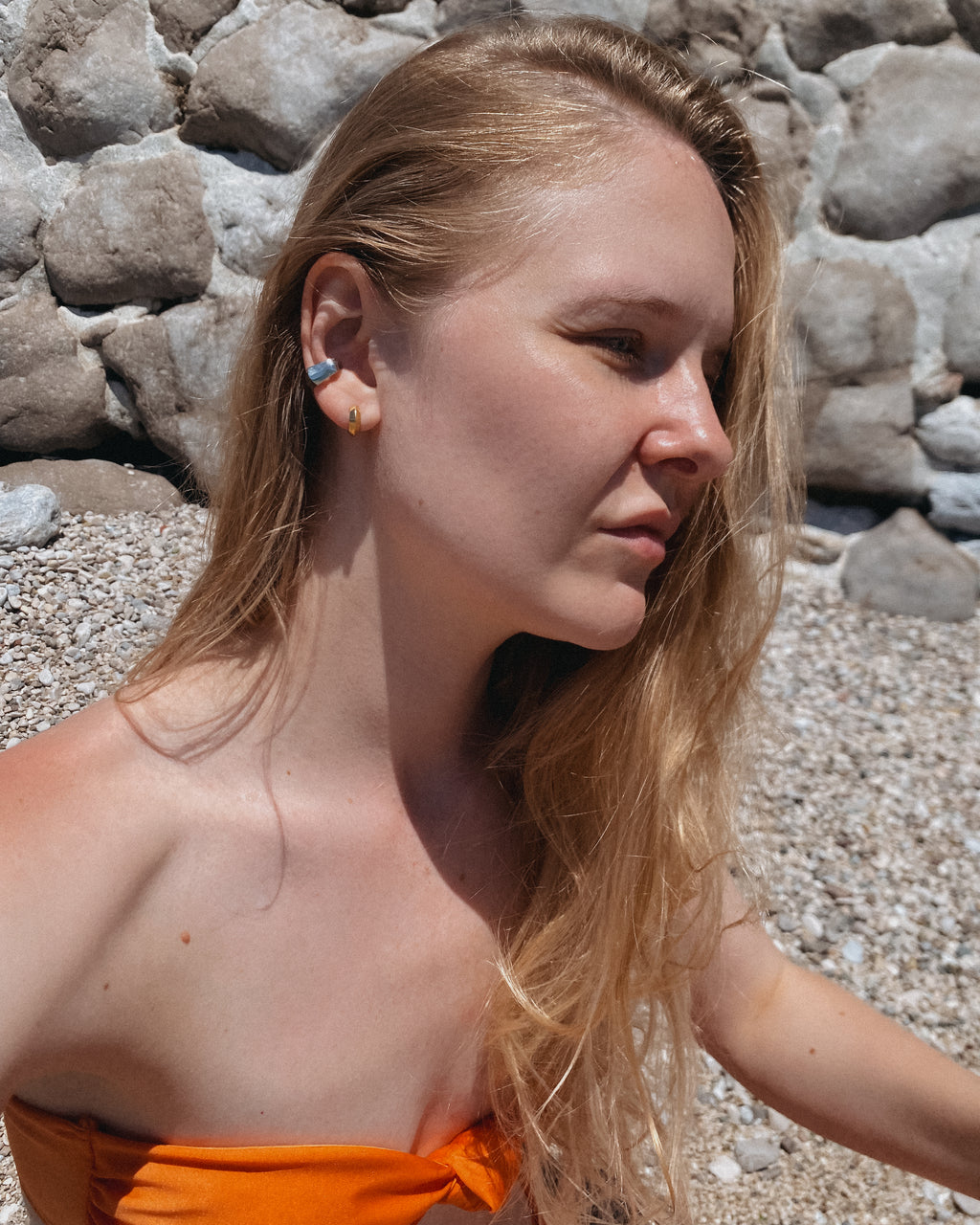 Basic Gold Spark Hoops