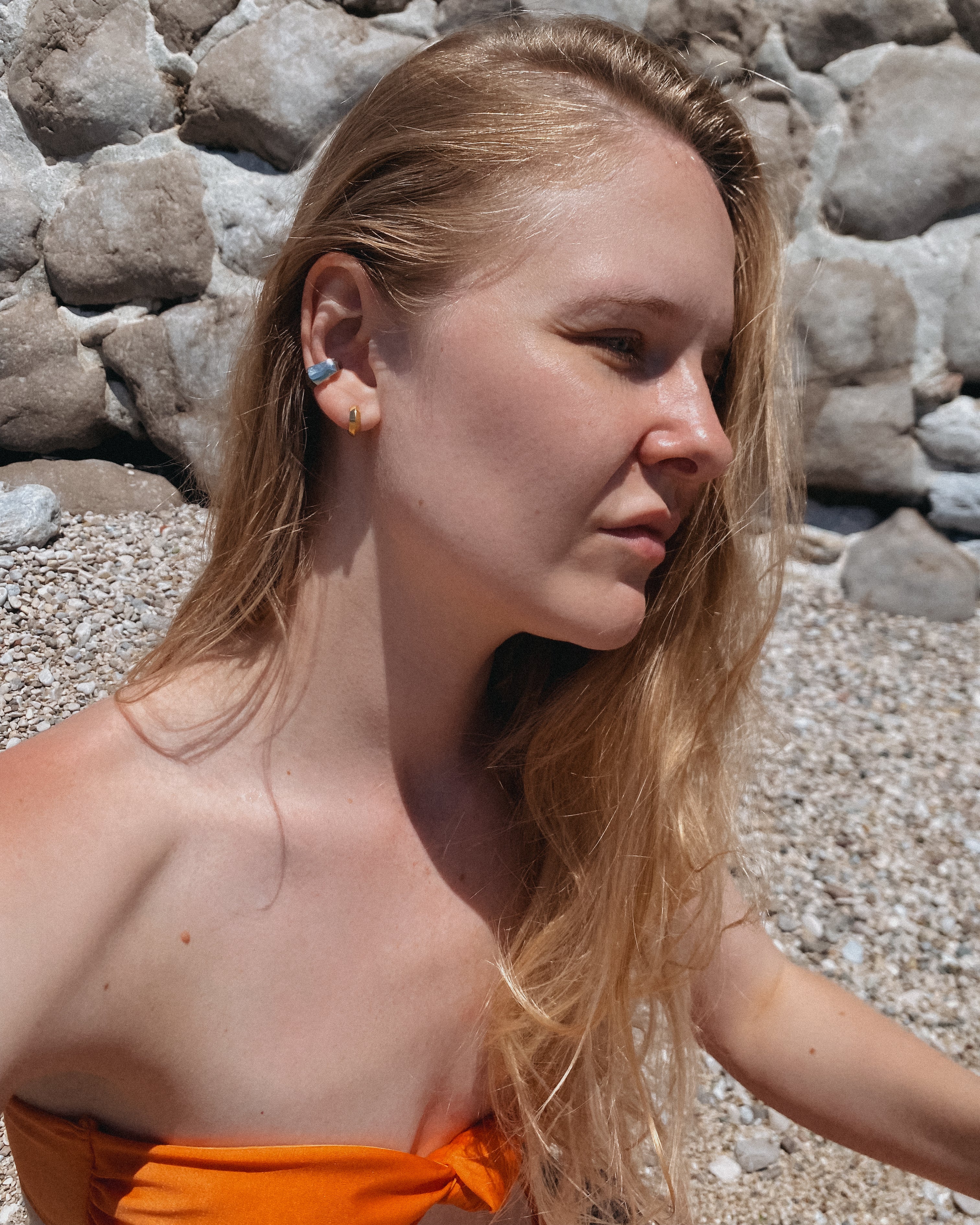 Basic Gold Spark Hoops