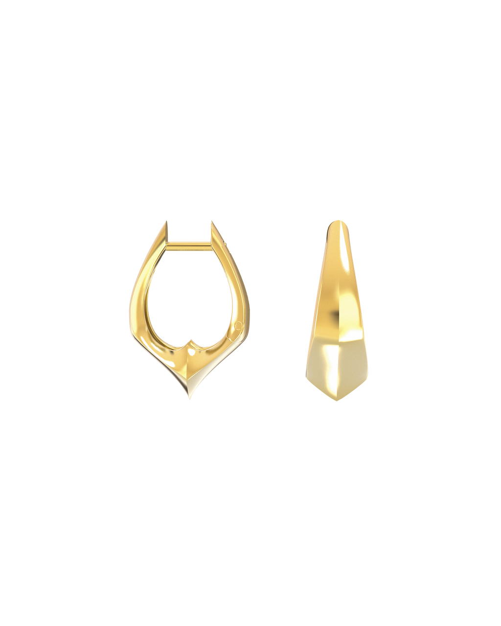 Accent Gold Spark Hoops