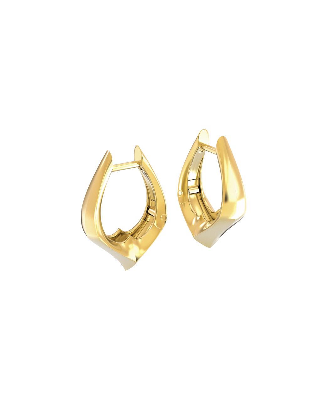 Accent Gold Spark Hoops