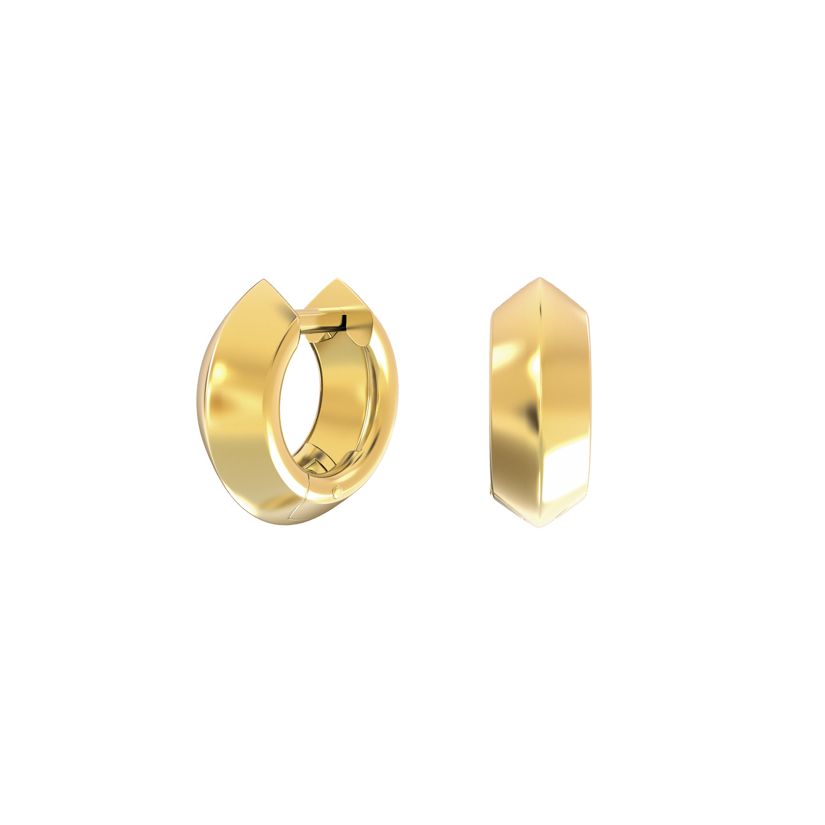 Basic Gold Spark Hoops